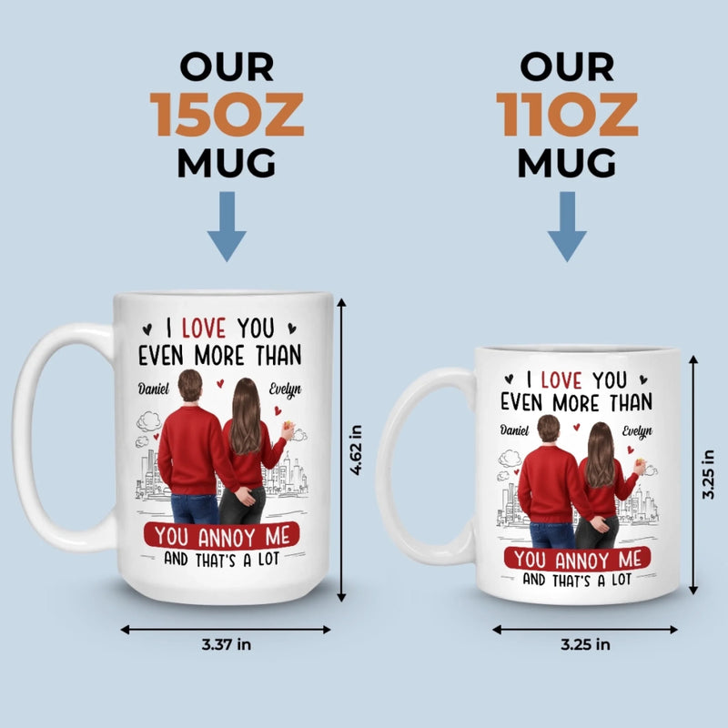 Custom Mug - Personalized Anniversary Wedding Gifts For Husband And Wife, Him And Her - Loving You Comes Easy