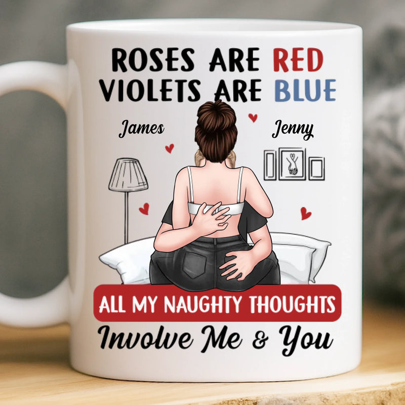 Custom Mug - Personalized Anniversary Wedding Gifts For Husband And Wife, Him And Her - Home Is Your Arms