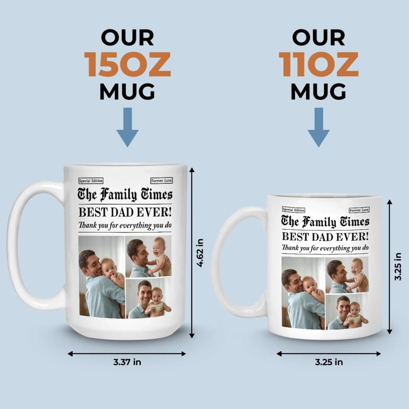 Custom Photo Mug - Personalized Birthday Gifts For Mom, Dad, Brother, Sister, Kids - You Are My Safe Home
