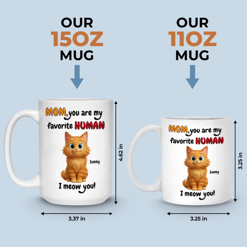 Custom Mug - Personalized Christmas Birthday Gifts For Cat Lovers, Cat Mom And Dad - Meow Mode On
