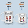 Custom Mug - Personalized Birthday Gifts For Mom, Dad, Daughter, Son - Growing Up Together With Love