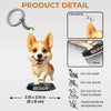 Custom Photo Shaped Acrylic Keychain -  Personalized Birthday Gifts For Dog Cat Lovers, Dog Dad And Mom, Cat Owners - Pets Make Life Better