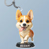 Custom Photo Shaped Acrylic Keychain -  Personalized Birthday Gifts For Dog Cat Lovers, Dog Dad And Mom, Cat Owners - Pets Make Life Better