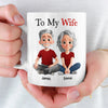 Custom Mug - Personalized Anniversary Wedding Gifts For Husband And Wife, Him And Her - Love You More Than Yesterday