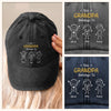 Custom Vintage Washed Denim Baseball Cap US - Personalized Birthday Gifts For Dad, Grandpa - Best Dad Best Childhood Ever