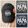 Custom Vintage Washed Denim Baseball Cap US - Personalized Birthday Gifts For Dad, Grandpa - Grandpa Makes Every Day Brighter