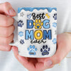 Custom Mug - Personalized Christmas Birthday Gifts For Dog Cat Lovers, Dog Dad And Mom, Cat Owners - Queen Of The Treats