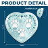 Custom Ceramic Ornament - Personalized Pet Christmas Memorial Sympathy Gifts For Dogs, Cats - Paws In Hearts Forever Loved