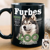 Custom Photo Magazine Black Mug - Personalized Birthday Gifts For Dog Cat Lovers, Dog Dad And Mom, Cat Owners - Sipping With My Fur Baby