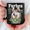 Custom Photo Magazine Black Mug - Personalized Birthday Gifts For Dog Cat Lovers, Dog Dad And Mom, Cat Owners - Sipping With My Fur Baby