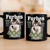 Custom Photo Magazine Black Mug - Personalized Birthday Gifts For Dog Cat Lovers, Dog Dad And Mom, Cat Owners - Sipping With My Fur Baby