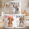Custom Photo Magazine Mug - Personalized Birthday Gifts For Dog Lovers, Dog Dad And Mom - Captured Love In A Cup