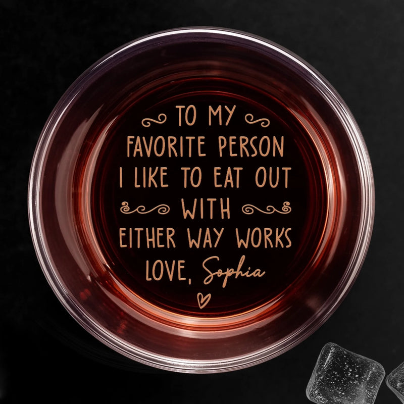 Custom Whiskey Glass - Personalized Anniversary Wedding Gifts For Husband And Wife, Him And Her, Wine, Bourbon, Whiskey Lovers - Our Love Our Chaos Forever