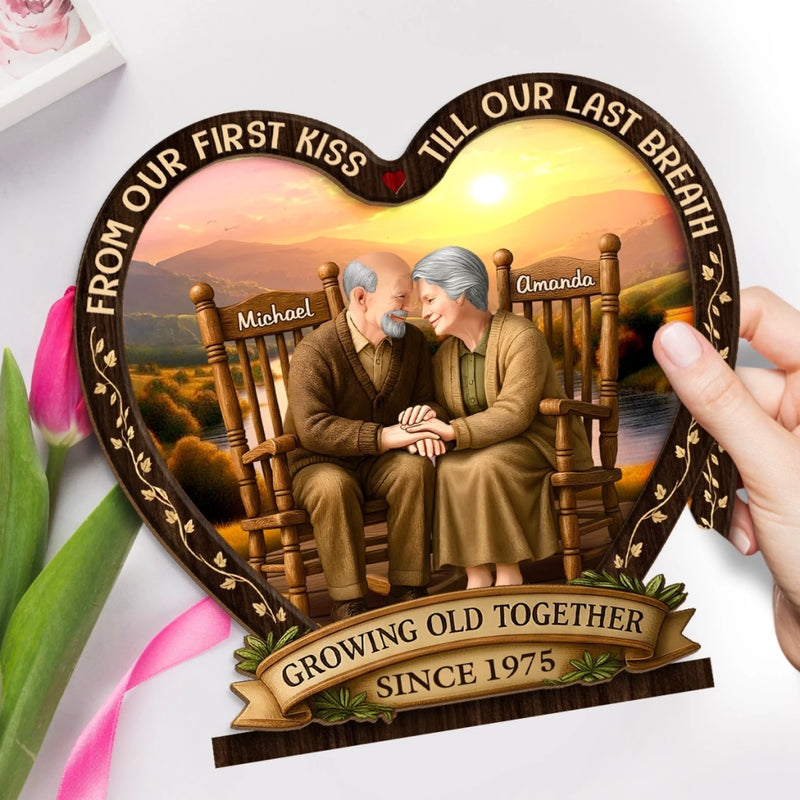 Custom 2-Layered Wooden Plaque - Personalized Anniversary Wedding Gifts For Husband And Wife, Him And Her - Always Been You