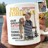 Custom Photo Magazine Mug - Personalized Birthday Gifts For Fisherman - Small Kid Big Happy
