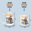 Custom Photo Magazine Mug - Personalized Birthday Gifts For Fisherman - Small Kid Big Happy