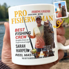 Custom Photo Magazine Mug - Personalized Birthday Gifts For Fisherman - Hooked On The Outdoors