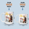 Custom Photo Magazine Mug - Personalized Birthday Gifts For Fisherman - Hooked On The Outdoors