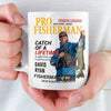 Custom Photo Magazine Mug - Personalized Birthday Gifts For Fisherman - Catching Sunshine All Day