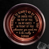 Custom Whiskey Glass - Personalized Anniversary Wedding Gifts For Husband And Wife, Him And Her, Wine, Bourbon, Whiskey Lovers - Perfectly Imperfect Just Like Us