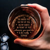 Custom Whiskey Glass - Personalized Anniversary Wedding Gifts For Husband And Wife, Him And Her, Wine, Bourbon, Whiskey Lovers - Perfectly Imperfect Just Like Us