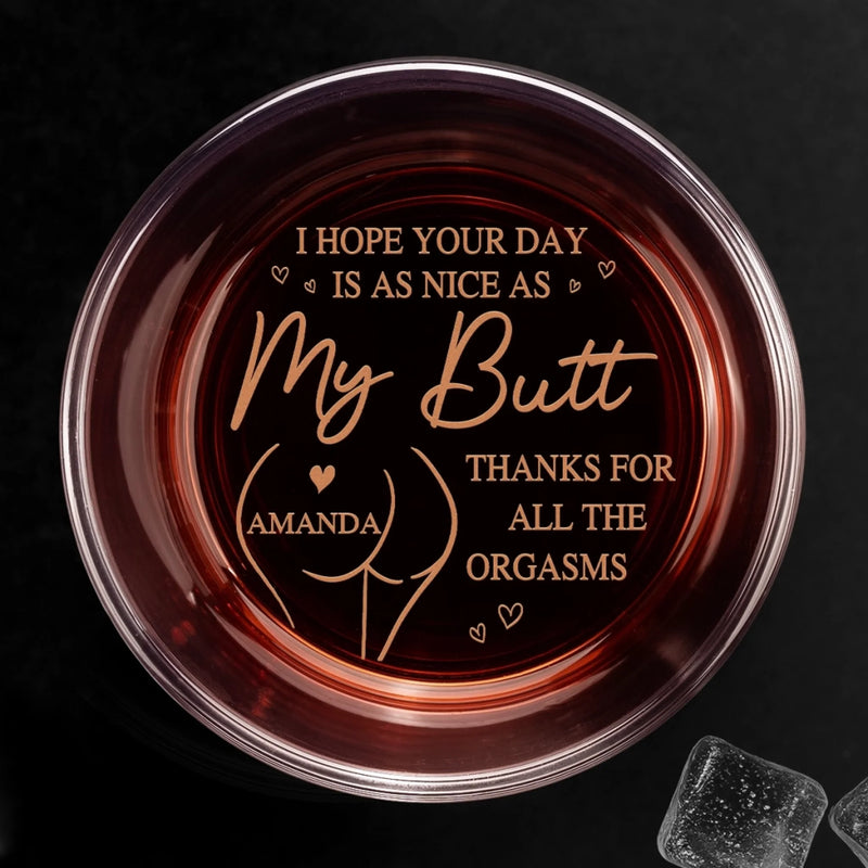 Custom Whiskey Glass - Personalized Anniversary Wedding Gifts For Husband And Wife, Him And Her, Wine, Bourbon, Whiskey Lovers - Together Feels Right Every Time