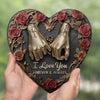 Custom Heart Shaped Memorial Stone - Personalized Anniversary Wedding Gifts For Husband And Wife, Him And Her - Still My Heart