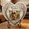 Custom Heart Shaped Memorial Stone - Personalized Anniversary Wedding Gifts For Husband And Wife, Him And Her - Eternally Loved