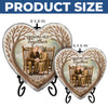 Custom Heart Shaped Memorial Stone - Personalized Anniversary Wedding Gifts For Husband And Wife, Him And Her - Eternally Loved