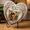 Custom Heart Shaped Memorial Stone - Personalized Anniversary Wedding Gifts For Husband And Wife, Him And Her - Eternally Loved