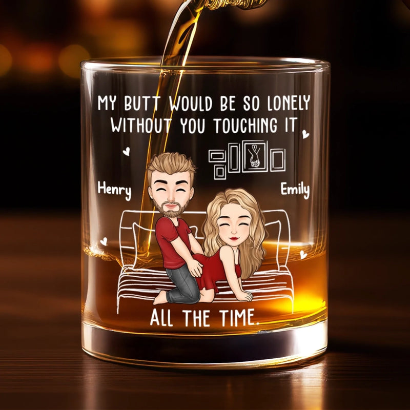 Custom Whiskey Glass - Personalized Anniversary Wedding Gifts For Husband And Wife, Him And Her - Still Crushing On You Daily