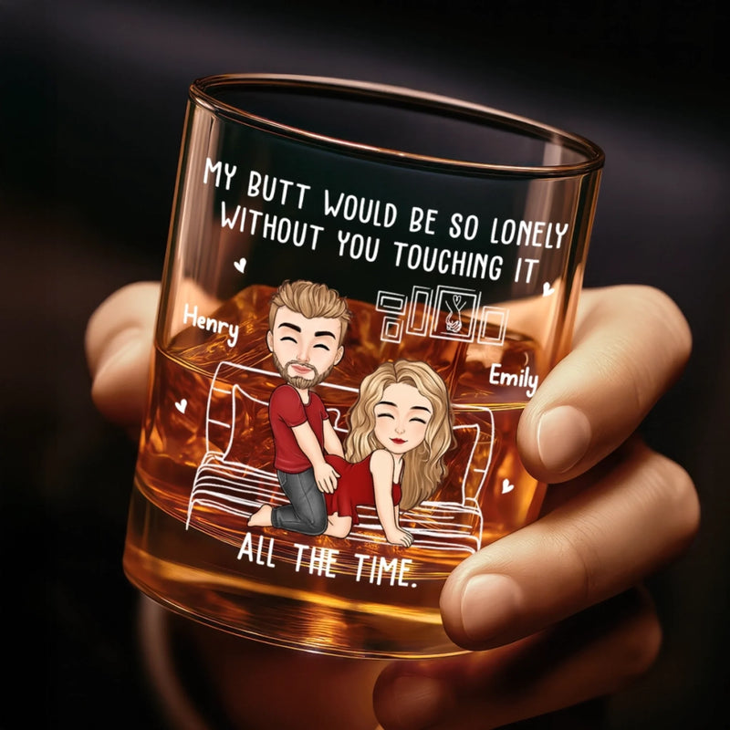 Custom Whiskey Glass - Personalized Anniversary Wedding Gifts For Husband And Wife, Him And Her - Still Crushing On You Daily
