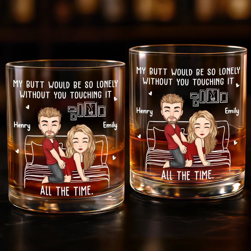 Custom Whiskey Glass - Personalized Anniversary Wedding Gifts For Husband And Wife, Him And Her - Still Crushing On You Daily