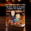 Custom Whiskey Glass - Personalized Anniversary Wedding Gifts For Husband And Wife, Him And Her - Still Crushing On You Daily