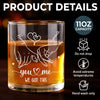 Custom Whiskey Glass - Personalized Anniversary Wedding Gifts For Husband And Wife, Him And Her - You Make Every Day Better