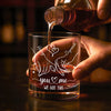 Custom Whiskey Glass - Personalized Anniversary Wedding Gifts For Husband And Wife, Him And Her - You Make Every Day Better