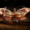 Custom Whiskey Glass - Personalized Anniversary Wedding Gifts For Husband And Wife, Him And Her - You Make Every Day Better