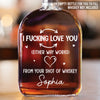 Custom Whiskey Bottle - Personalized Anniversary Wedding Gifts For Husband And Wife, Him And Her - Soulmates In Our Own Way
