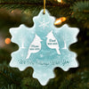 Custom Acrylic Ornament - Personalized Christmas Memorial Sympathy Gifts For Loss Of Mom, Dad - Always Missed Always Loved