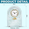 Custom Acrylic Desk Clock - Personalized Anniversary Wedding Gifts For Husband And Wife, Him And Her - You Me Same Forever Energy