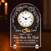 Custom Acrylic Desk Clock - Personalized Anniversary Wedding Gifts For Husband And Wife, Him And Her - You Me Same Forever Energy