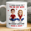 Custom Mug - Personalized Anniversary Wedding Gifts For Husband And Wife, Him And Her - Choosing You Never Gets Old