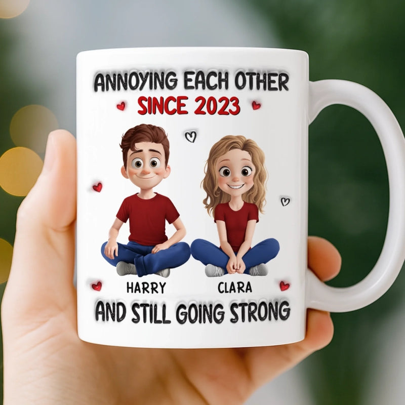 Custom Mug - Personalized Anniversary Wedding Gifts For Husband And Wife, Him And Her - My Safe Place Is You