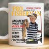 Custom Photo Magazine Mug - Personalized Birthday Gifts For Fisherman - Small Kid Big Happy
