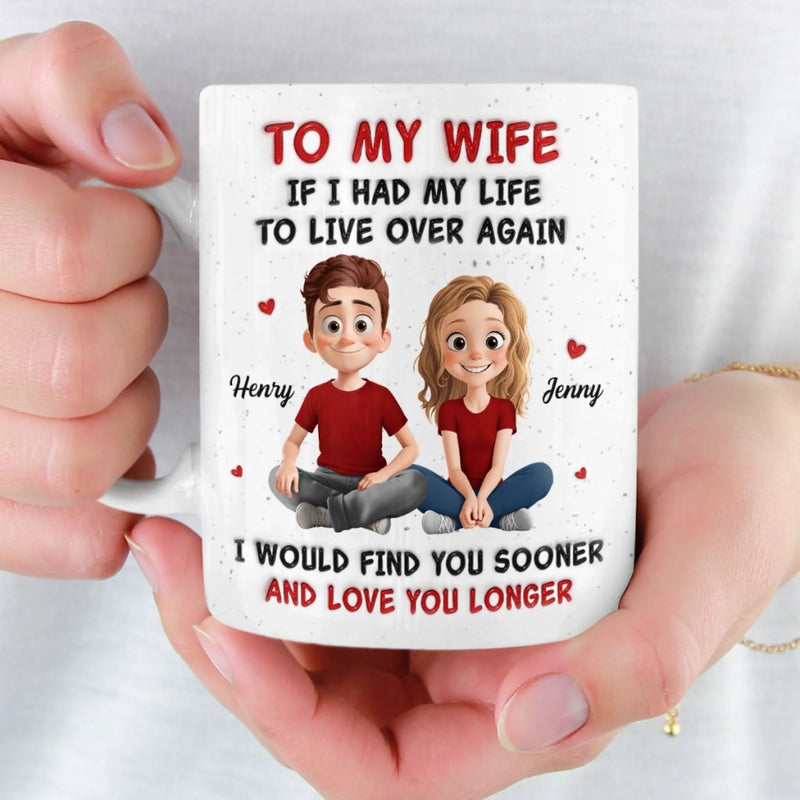 Custom Mug - Personalized Anniversary Wedding Gifts For Husband And Wife, Him And Her - Love You More Every Sunrise