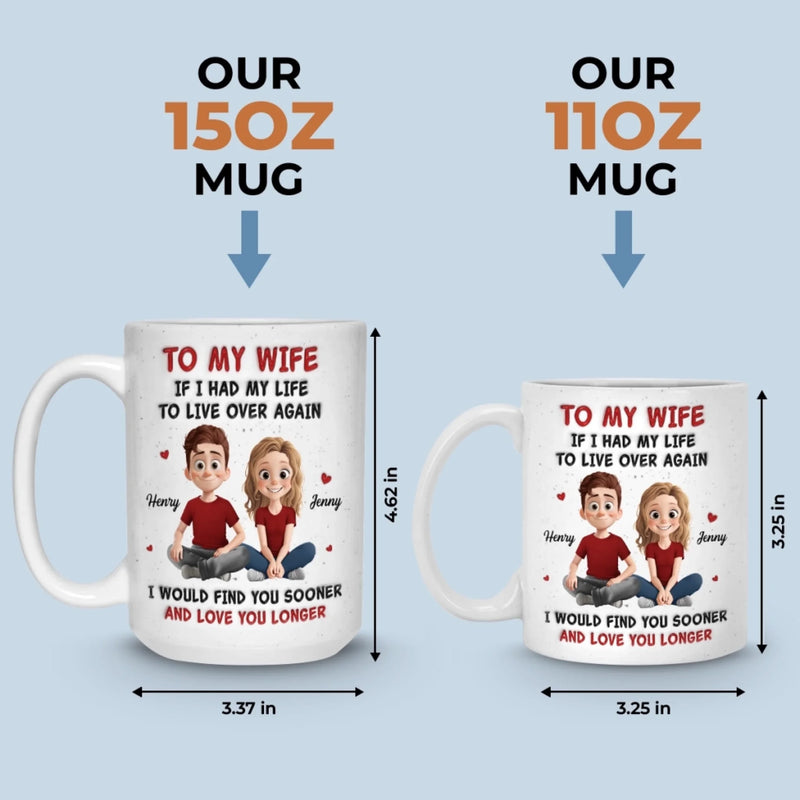 Custom Mug - Personalized Anniversary Wedding Gifts For Husband And Wife, Him And Her - Love You More Every Sunrise