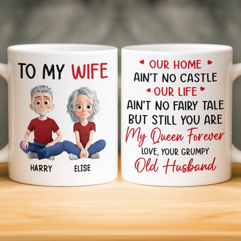 Custom Mug - Personalized Anniversary Wedding Gifts For Husband And Wife, Him And Her - You Me All The Way