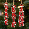 Custom Letter Wooden Ornament - Personalized Christmas Birthday Gifts For Mom, Dad, Brother, Sister, Kids - Built Of Names And Bound By Love