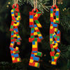Custom Letter Wooden Ornament - Personalized Christmas Birthday Gifts For Mom, Dad, Brother, Sister, Kids - One Block At A Time