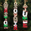 Custom Letter Wooden Ornament - Personalized Christmas Birthday Gifts For Mom, Dad, Brother, Sister, Kids - Hang The Memories